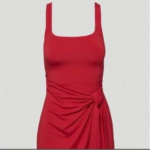 Aritzia Wilfred Saturn Mini Dress (Crimson Red; XL)